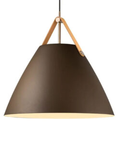 Κρεαμαστό Φωτιστικό STRAP 48 1xE27 Καφέ Χρώματος – 84353009