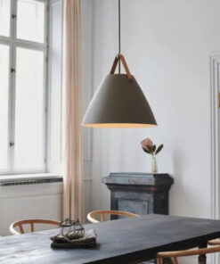 Κρεαμαστό Φωτιστικό STRAP 48 1xE27 Καφέ Χρώματος – 84353009