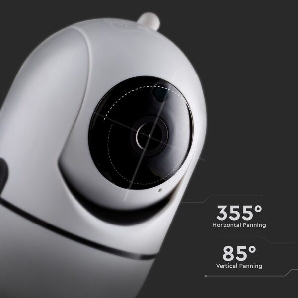 1080P IP Wi-Fi Camera εσωτερικού χώρου Περιστρεφόμενη με Αυτόματη Παρακολούθηση και Νυχτερινή Λήψη V-TAC – 8439