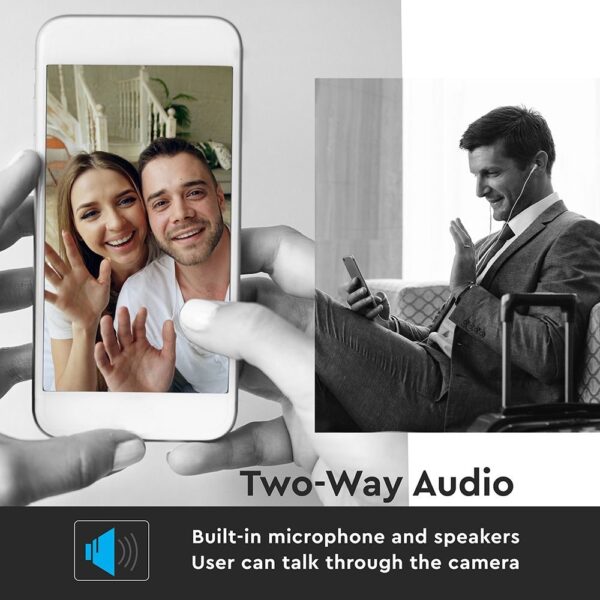 1080P IP Wi-Fi Camera εσωτερικού χώρου Περιστρεφόμενη με Αυτόματη Παρακολούθηση και Νυχτερινή Λήψη V-TAC – 8439