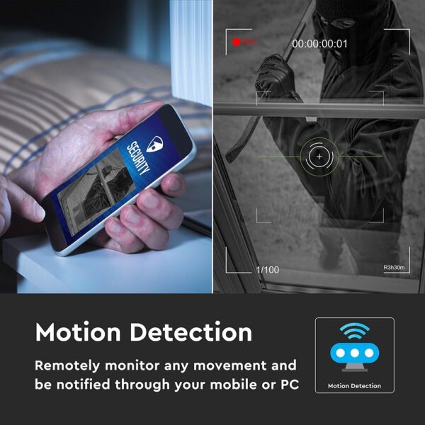 1080P IP Wi-Fi Camera εσωτερικού χώρου Περιστρεφόμενη με Αυτόματη Παρακολούθηση και Νυχτερινή Λήψη V-TAC – 8439