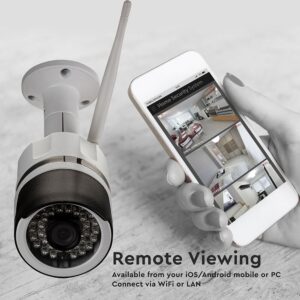 1080P IP Wi-Fi Camera εσωτερικού/εξωτερικού χώρου με Αυτόματη Παρακολούθηση και Νυχτερινή Λήψη Λευκή IP65 V-TAC – 8441