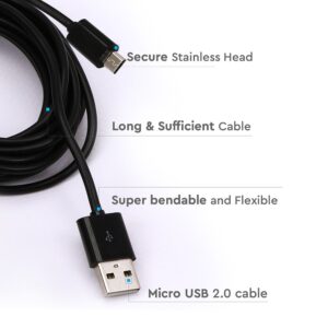 Καλώδιο USB 2.0 σε Micro USB 3M Μαύρο V-TAC – 8449