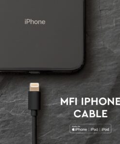 Καλώδιο Iphone 1.5m Μαύρου Χρώματος Με MFI V-TAC – 8452
