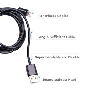 Καλώδιο Iphone 1.5m Μαύρου Χρώματος Με MFI V-TAC – 8452