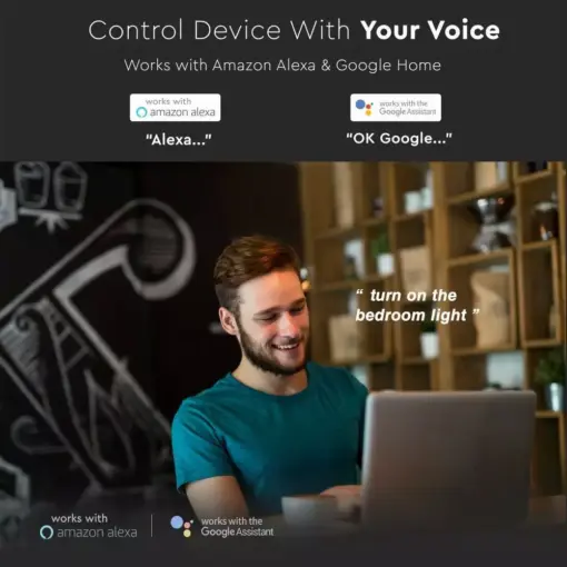 Ασύρματος WiFi δέκτης συμβατός με Amazon Alexa & Google Assistant V-TAC – 8459