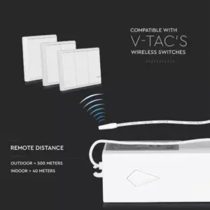 Ασύρματος WiFi δέκτης συμβατός με Amazon Alexa & Google Assistant V-TAC – 8459