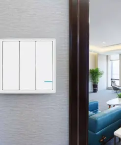 Ασύρματος διακόπτης RF τριπλός Wireless λευκός μπαταρίας V-TAC – 8462