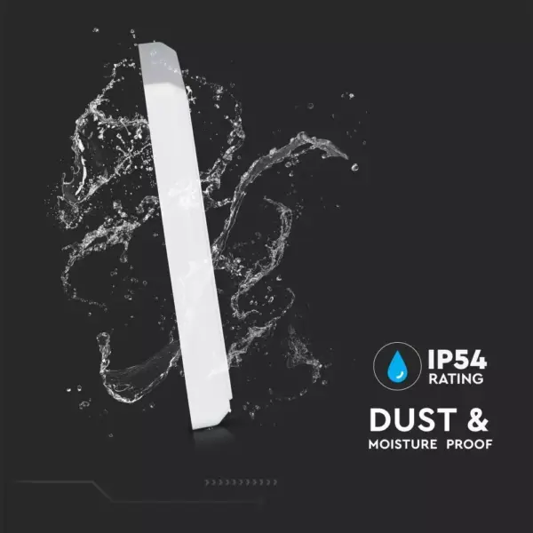 Ασύρματος διακόπτης RF τριπλός Wireless λευκός μπαταρίας V-TAC – 8462