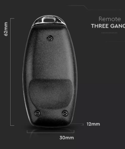 Ασύρματος Διακόπτης-Μπρελόκ RF Τριπλός Wireless Μαύρος V-TAC – 8463