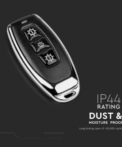 Ασύρματος Διακόπτης-Μπρελόκ RF Τριπλός Wireless Μαύρος V-TAC – 8463