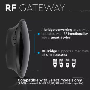 Wi-Fi Πύλη RF433 Smart Home Συμβατή Με Amazon Alexa & Google Home V-TAC – 8466