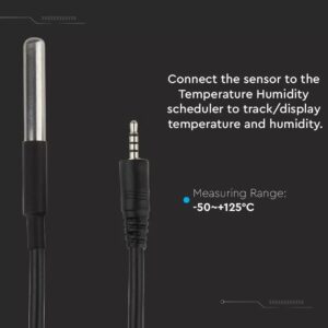 Αδιάβροχος IP66 αισθητήρας θερμοστάτη V-TAC συμβατός με Amazon Alexa & Google Assistant – 8469