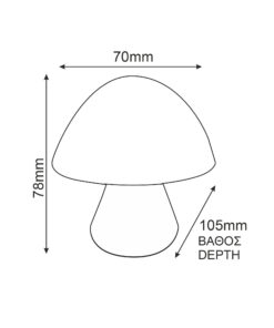 Φωτάκι Νυκτός LED 0.4W 6400K Μανιταράκι Πράσινο με Αισθητήρα Ημέρας Νύχτας ACA DECOR – 846LED4SG
