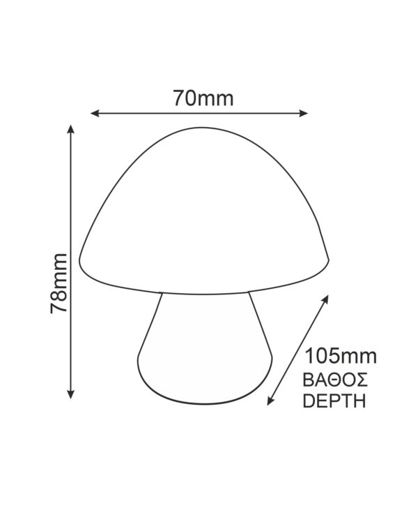 Φωτάκι Νυκτός LED 0.4W 6400K Μανιταράκι Πράσινο με Αισθητήρα Ημέρας Νύχτας ACA DECOR  – 846LED4SG