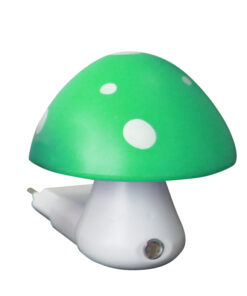 Φωτάκι Νυκτός LED 0.4W 6400K Μανιταράκι Πράσινο με Αισθητήρα Ημέρας Νύχτας ACA DECOR – 846LED4SG