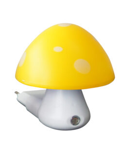 Φωτάκι Νυκτός LED 0.4W 6400K Μανιταράκι Κίτρινο με Αισθητήρα Ημέρας Νύχτας ACA DECOR – 846LED4SY
