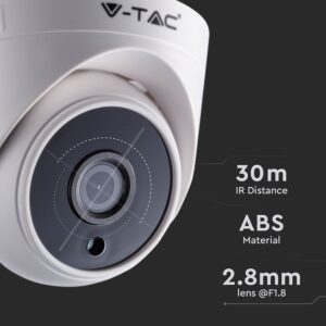 Κάμερα εσωτερικού χώρου 2MP λευκή analog High Definition AHD/CVI/TVI/CVBS V-TAC – 8474