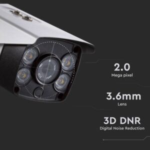 1080P IP Κάμερα εσωτερικού/εξωτερικού χώρου 2MP λευκή IP65 V-TAC – 8479