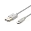 Καλώδιο Micro USB λευκό 1m Silver Series V-TAC – 8484