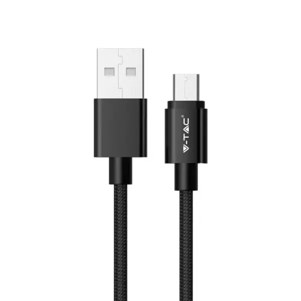 Καλώδιο Micro USB μαύρο 1m Platinum Series V-TAC - 8488