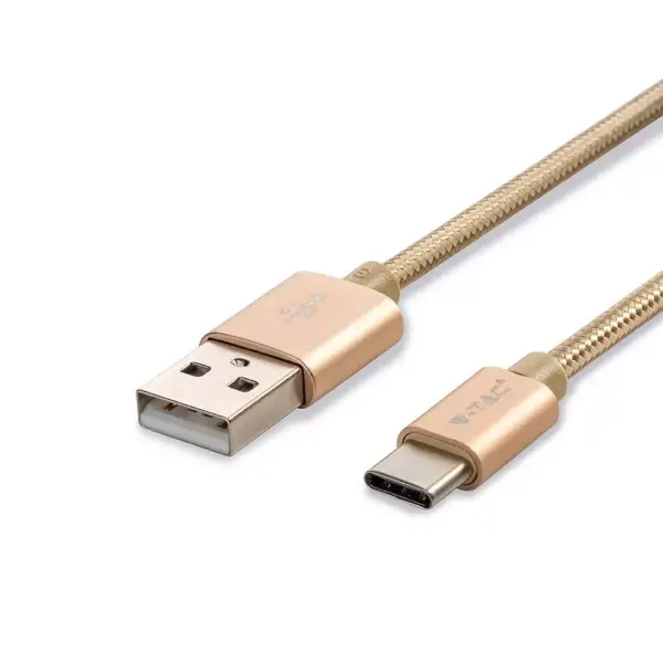 Καλώδιο USB Type C χρυσό 1m Platinum Series V-TAC - 8493