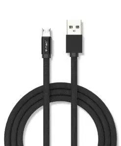 Καλώδιο Micro USB μαύρο 1m Ruby Series V-TAC – 8494