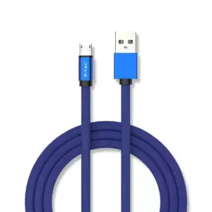 Καλώδιο Micro USB μπλε 1m Ruby Series V-TAC – 8496