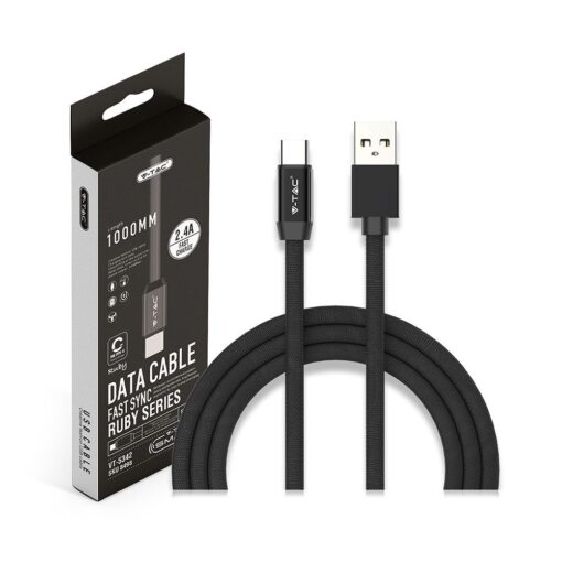 Καλώδιο USB Type C Μαύρο 1m Ruby Series V-TAC – 8498