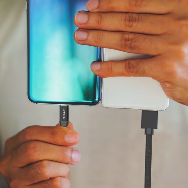 Καλώδιο USB Type C Μαύρο 1m Ruby Series V-TAC – 8498