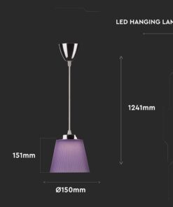Κρεμαστό Φωτιστικό LED 7W 4000K Μώβ Χρώματος V-TAC – 8504