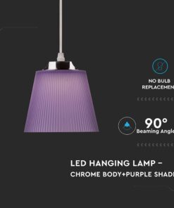 Κρεμαστό Φωτιστικό LED 7W 4000K Μώβ Χρώματος V-TAC – 8504