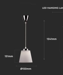 LED φωτιστικό γραφείου 7W Φυσικό λευκό με Ασημί,λευκό σώμα V-TAC – 8505