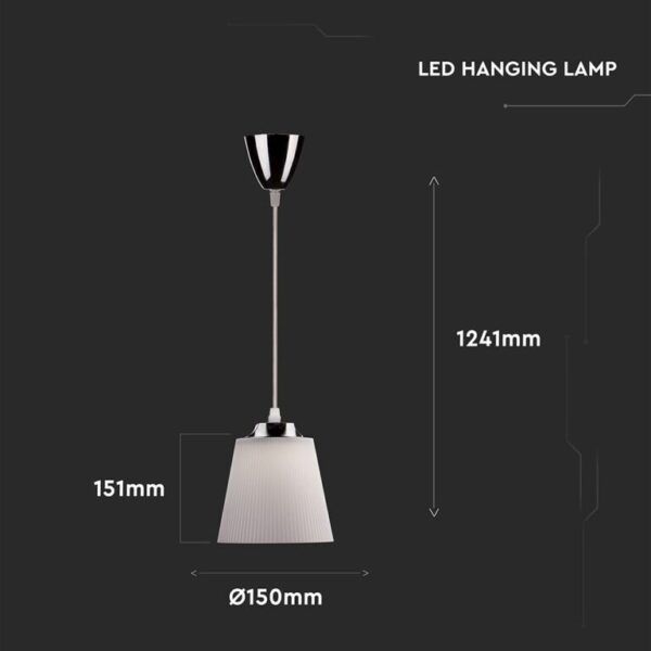 LED φωτιστικό γραφείου 7W Φυσικό λευκό με Ασημί,λευκό σώμα V-TAC – 8505
