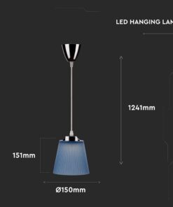Κρεμαστό Φωτιστικό LED 7W 4000K Μπλε Χρώματος V-TAC – 8506