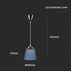 Κρεμαστό Φωτιστικό LED 7W 4000K Μπλε Χρώματος  V-TAC – 8506