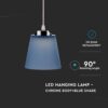 Κρεμαστό Φωτιστικό LED 7W 4000K Μπλε Χρώματος  V-TAC – 8506