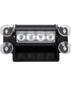 GloboStar® 85104 PRO Series Μπάρα Σήμανσης με Βεντούζες Στήριξης για Παρμπρίζ Οχήματος Ασθενοφόρου για Αυτοκίνητα & Φορτηγά 9 Προγραμμάτων Φωτισμού STROBE LED SMD 4W DC 10-30V IP20 Ψυχρό Λευκό 6000K