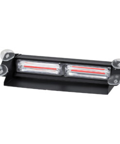 GloboStar® 85112 PRO Series Μπάρα Σήμανσης με Βεντούζες Στήριξης για Παρμπρίζ Οχήματος Πυροσβεστικής για Αυτοκίνητα & Φορτηγά 13 Προγραμμάτων Φωτισμού STROBE LED CREE CXB COB 18W DC 10-30V IP20 Κόκκινο