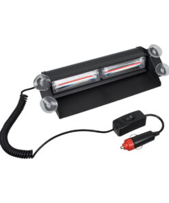 GloboStar® 85112 PRO Series Μπάρα Σήμανσης με Βεντούζες Στήριξης για Παρμπρίζ Οχήματος Πυροσβεστικής για Αυτοκίνητα & Φορτηγά 13 Προγραμμάτων Φωτισμού STROBE LED CREE CXB COB 18W DC 10-30V IP20 Κόκκινο