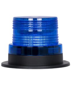 GloboStar® 85152 PRO Series Φάρος Σήμανσης Οχήματος Αστυνομίας για Αυτοκίνητα & Φορτηγά STROBE LED 10W DC 12-24V Αδιάβροχος IP65 Μπλε