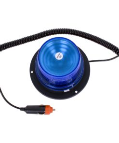 GloboStar® 85152 PRO Series Φάρος Σήμανσης Οχήματος Αστυνομίας για Αυτοκίνητα & Φορτηγά STROBE LED 10W DC 12-24V Αδιάβροχος IP65 Μπλε