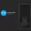 Επιτοίχιο φωτιστικό κήπου E27 IP44 Aluminum + Glass με Μαύρο σώμα V-TAC – 8517