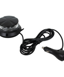 GloboStar® 85170 PRO Series Φάρος Σήμανσης Οχήματος Αστυνομίας για Αυτοκίνητα & Φορτηγά 6 Προγραμμάτων Φωτισμού STROBE LED SMD 3030 48W DC 10-30V Αδιάβροχος IP66 Μπλε