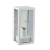 Επιτοίχιο φωτιστικό κήπου E27 IP44 Aluminum + Glass με Λευκό σώμα V-TAC – 8518