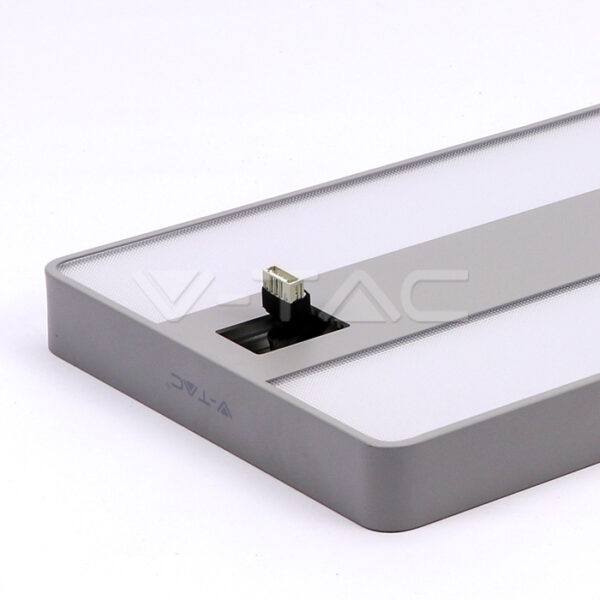 Φωτιστικό Δαπέδου LED Up-Down Ασημί 80W Dimmable V-TAC 110°/90° 8800lm Φυσικό Λευκό 4000K – 8523