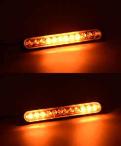 GloboStar® 85269 PRO Series Μπάρα Σήμανσης Οχήματος Οδικής Βοήθείας για Αυτοκίνητα & Φορτηγά 10 Προγραμμάτων Φωτισμού STROBE LED SMD 3030 15W DC 12-24V Αδιάβροχη IP65 Πορτοκαλί