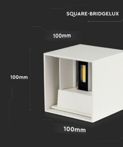 Επιτοίχιο Φωτιστικό Up-Down LED Λευκό ΙP65 Αλουμίνιο V-TAC 11W 4000K Φυσικό – 218528
