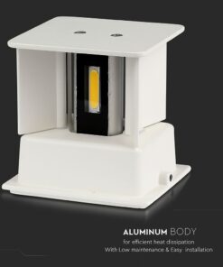 Επιτοίχιο Φωτιστικό Up-Down LED Λευκό ΙP65 Αλουμίνιο V-TAC 11W 4000K Φυσικό – 218528