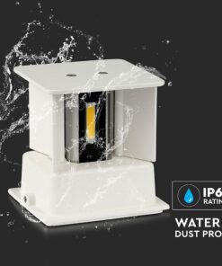 Επιτοίχιο Φωτιστικό Up-Down LED Λευκό ΙP65 Αλουμίνιο V-TAC 11W 4000K Φυσικό – 218528